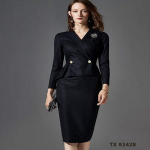 Cuello con Botones y Otros Detalles, Temporada de Primavera, Antiestático, Estilo Vintage, Ecológico, Alta Calidad, para Mujer - Product Image 1