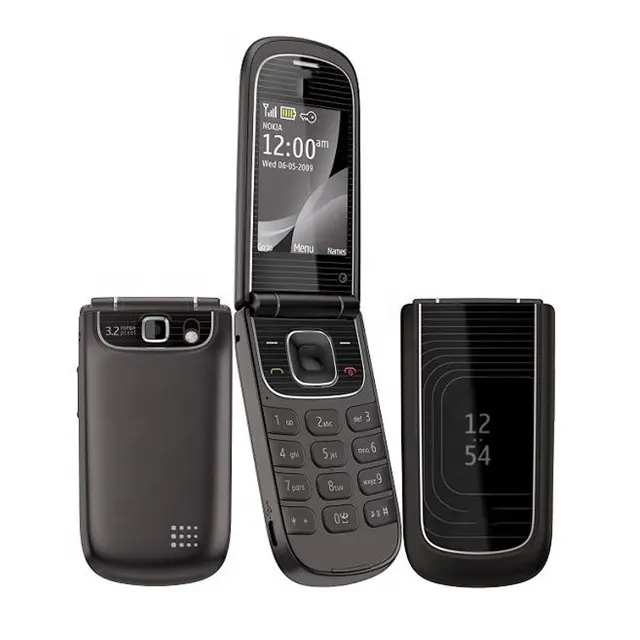 Nokia 3710 için fabrika Unlocked en kaliteli orijinal ucuz 3G klasik Flip basit cep cep telefonu
