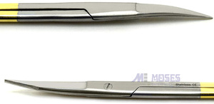 Instrumentos de cirugía, tijera de goma de Iris, Str TC, 11,5 cm, mango dorado - Product Image 6