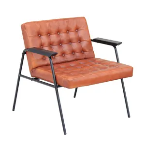 Cadeira de couro para cadeiras, cadeira clássica moderna para cadeiras em couro legítimo, estilo barkelona