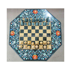 Tableros de Mesa de Centro con Diseño de Ajedrez en Piedra Natural - Product Image 1