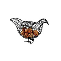 Nouvel arrivage de panier à oeufs en fil de fer de designer antique Prix de gros direct d'usine Panier à oeufs de luxe Panier à oeufs en fil de fantaisie classique