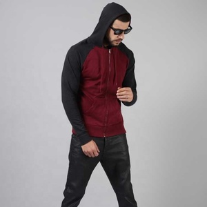 Sweat à capuche en mélange de coton pour hommes, pull deux tons, vente en gros, 2022 - Product Image 5