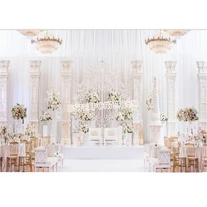 Escenario de recepción de gran boda, decoración de escenario de boda inspirada en Marruecos, conjunto de función de lujo para boda - Product Image 1