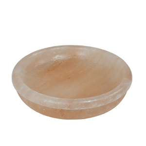 Bols et assiettes en sel de l'Himalaya sculptés à la main pour la décoration de la maison avec des lampes à neige - Product Image 2
