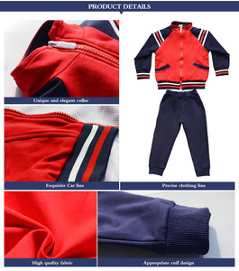 Survêtement de Jogging pour enfants, vente en gros, ensemble de sport, de gymnastique, fermeture éclair, Sweat à capuche, tenue pour joggeur, Sweat-shirt - Product Image 6