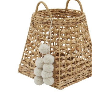 Vietnam Factory Water Hyacinth <b>Basket</b>, New Arrival Design Water Hyacinth Opened Weaving <b>Basket</b> in Viet Nam - Product Image 5