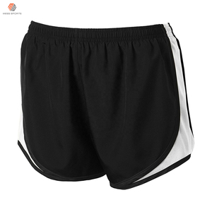 Shorts de sport d'été pour homme, pour la course à pied, la gym, l'entraînement, séchage rapide, tissu en toile, taille élastique, décoration en dentelle - Product Image 3