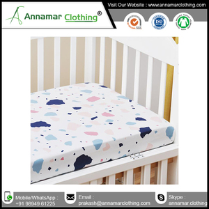 Sábana bajera de muselina para bebé con estampado personalizado sábana bajera de muselina de algodón para bebé - Product Image 6