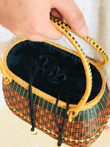 Bolso de bambú colorido para mujer, de moda, de Vietnam - Product Image 4