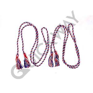 Cordon de Cincture d'Évêque Liturgique avec Glands Accessoire de Vêtement Multicolore pour Prêtres et Clergé - Product Image 4