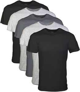 เสื้อยืดสีขาวเรียบๆ สำหรับผู้ชาย เสื้อยืดเปล่าสำหรับสกรีนลาย 110gsm แบบเรียบง่าย - Product Image 1