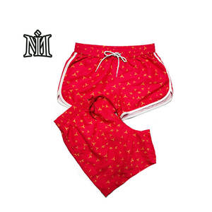 Men's Summer Casual Elastic Waist Running <b>Shorts</b> Cotton Fleece Eco-Friendly <b>Plaid</b> Pattern Anti-Wrinkle Plain Dyed - Product Image 2