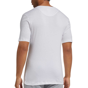 เสื้อยืดออกกำลังกายคอวีแขนสั้นสำหรับผู้ชายผ้าฝ้าย100% ระบายอากาศได้ดี & เป็นมิตรกับสิ่งแวดล้อม - Product Image 3