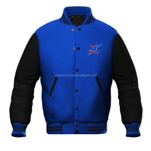 Earsity-Chaqueta de béisbol personalizable de talla grande, informal, a cuadros, con letras, de calidad superior, para invierno, lana Melton, piel de vaca, poliéster - Product Image 4