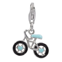 Breloques, pendentif crème glacée, animaux en émail, en argent Sterling 925, pour vélo, bijoux pour enfants