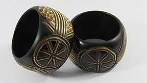 แหวนรัดผ้าเช็ดปากหนังเทียมสำหรับตกแต่ง,ที่ใส่ผ้าเช็ดปากที่ใส่กระดาษทิชชูแบบกลมที่วางผ้าเช็ดปากจากอินเดีย - Product Image 5