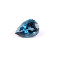 Topaze bleue de Londres, forme poire, 9*13mm, 2 pièces, certifiée IGI, clarté VVS impeccable, 10 carats, pierre précieuse naturelle non montée pour bijoux