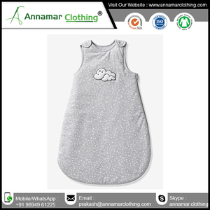 Saco de dormir de bebé de algodón orgánico certificado 100 más vendido saco de dormir de bebé de alta calidad para bebés unisex con personalización - Product Image 5