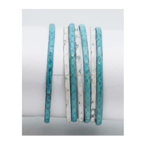 2022 tháng ba quốc tế đồ trang sức cho thấy <span class=keywords><strong>Turquoise</strong></span> Peach màu Bangles Set đối với phụ nữ nổi Cuff <span class=keywords><strong>Gold</strong></span> Tone <span class=keywords><strong>Bangle</strong></span> đồ trang sức - Product Image 1