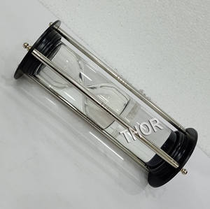 Decorative Brass Sand Timer Hourglass Sand Glass Timer <b>Chrome</b> Polished Sand Timer <b>Clock</b> Office Table Desktop Decor - Product Image 5