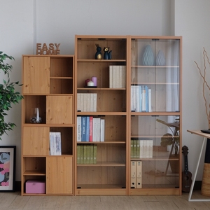 Factory direct sale 6-Unit <b>bookcase</b> with tempered glass door - Product Image 5