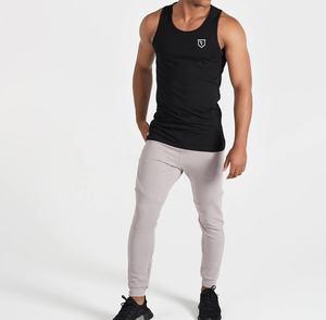 Débardeur de gym décontracté pour hommes avec logo personnalisé vêtements de fitness d'été maillot d'élasthanne pour l'entraînement sans manches - Product Image 4