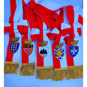 Best Quality Cotton <b>Braided</b> Decorative Uniform Shoulder Sash with Golden Fringe Ceremonial Style <b>Accessory</b> - Product Image 5