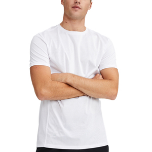 T-shirt homme uni, élégant, sur mesure, OEM 2021, col rond, 100% coton, léger. - Product Image 2