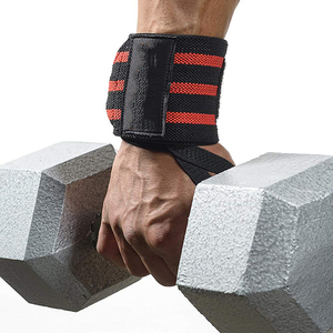 Muñequeras de alta resistencia con logotipo personalizado, correas de elevación, soporte de mano y muñeca de algodón para gimnasio, Fitness, levantamiento de pesas - Product Image 3