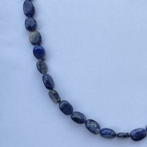 6mm 8mm 10mm pierre de Sodalite bleue naturelle lisse ovale pierre précieuse collier de perles Bracelet pour la fabrication de bijoux en ligne régulier Alibaba - Product Image 2