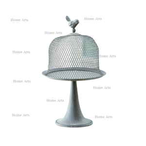 Serviteur à gâteau en métal de dernière génération avec couvercle en verre, qualité supérieure, taille personnalisée, support à dessert pour un usage domestique - Product Image 5