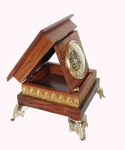 Caja de regalo de madera decorativa de latón, alta calidad, fabrica indias, precio barato - Product Image 5