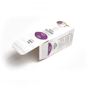 Cajas de embalaje de cápsulas de suplemento plegables reciclables impresas a todo color personalizadas con laminación mate y grabado en relieve - Product Image 3