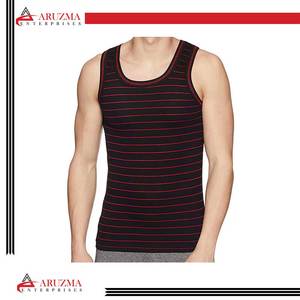 High Quality Men's Casual Exercise Quick Dry Fitness Stringer Singlet with Custom Logo Print Excellent Material Tank Top for Men - Product Image 2