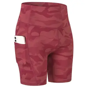 Pantalones cortos de Yoga para mujer, Shorts de compresión ajustados con capa Base para correr y hacer ejercicio - Product Image 1