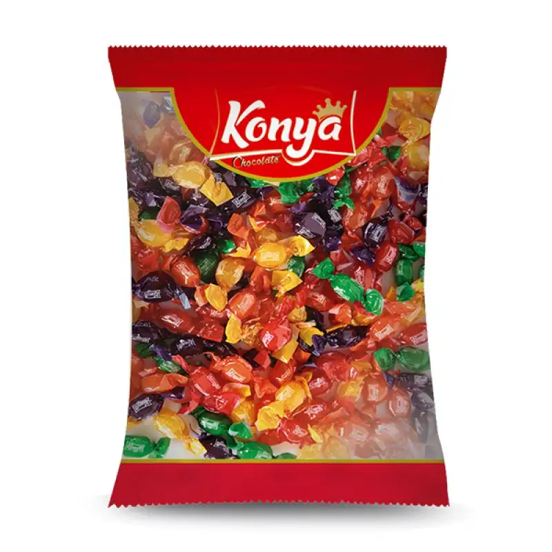 En çok tercih edilen Konya Bonbon türk şeker toptan helal ürün Fruid karışık şeker Premium kalite