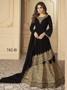 Top de travail à manches Umarell pour femmes, nouvelle collection, Faux Georgette, broderie, top, design longue - Product Image 2