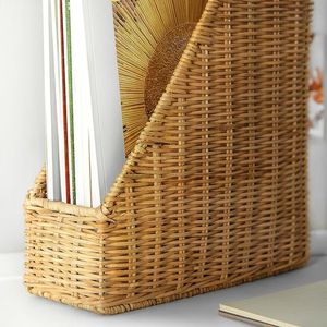 ตะกร้าเก็บนิตยสารหวายคุณภาพสูง ดีไซน์ไม่ซ้ำใคร ขายส่ง ที่ใส่นิตยสารหวายสานจากเวียดนาม - Product Image 2