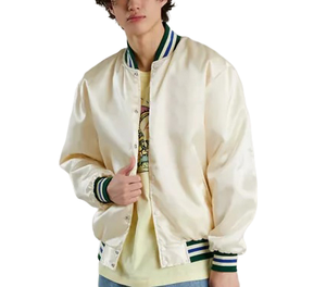 Chaqueta de Béisbol de Satén para Hombre, Personalizada con Logotipo, Bordado de Alta Calidad, Estilo Moderno, Transpirable, para Invierno - Product Image 1