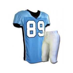 Nom de joueur personnalisé impression d'annonce uniforme de football américain 100% polyester meilleur matériau utilisé uniforme de football américain à vendre - Product Image 1