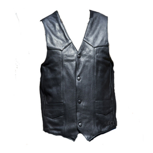 MADE STYLISH RESPIRANT HOMME FASHION VÉRITABLE CUIR COURSE MOTORBIKE VEST BONNE QUALITÉ CUIR VESTE - Product Image 1