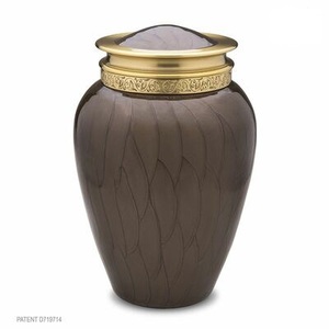 Classique rose élégant gravé métal crémation urne 200LBS capacité prix de gros pour les cendres humaines inde - Product Image 6