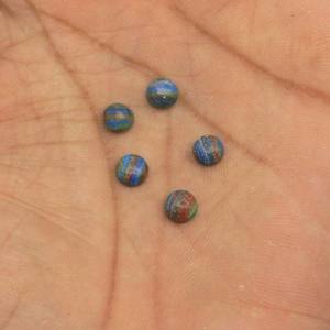 Calssilice arc-en-ciel naturel, cabochon rond de 6 mm, 0,55 carats, pierre précieuse en vrac pour la fabrication de bijoux - Product Image 5