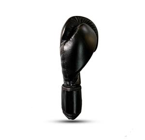 Gants de boxe noirs fabriqués en cuir de vachette véritable Logo et conceptions sur mesure Engrenages de combat professionnels - Product Image 2