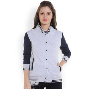 Blouson bombardier universitaire de haute qualité pour femmes Logo personnalisé broderie respirant conception vierge traitement de gros teint - Product Image 4