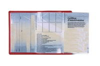 Porte-documents de voiture personnalisé, couleur rouge, porte-cartes de sécurité pour automobile