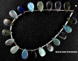 Pear Shape Rough Gemstone Jewelry Blue <b>Fire</b> <b>Stone</b> Collection Style Cut Stunning 19 Pieces Natural Labradorite At Best Price - Product Image 3