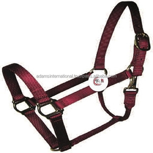 Licou de style anglais de haute qualité pour chevaux PVC coloré avec nylon et cuir idéal pour la selle anglaise - Product Image 1