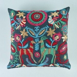 Pour Amazon nouveau Design Otomi broderie florale jeter taie d'oreiller bureau à domicile décoratif amovible et lavable pour une utilisation d'hôtel - Product Image 1